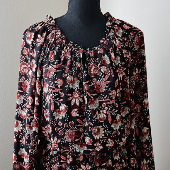 Talbots Peasant Floral Bohemian Midi dress size M - Picture 2 of 8